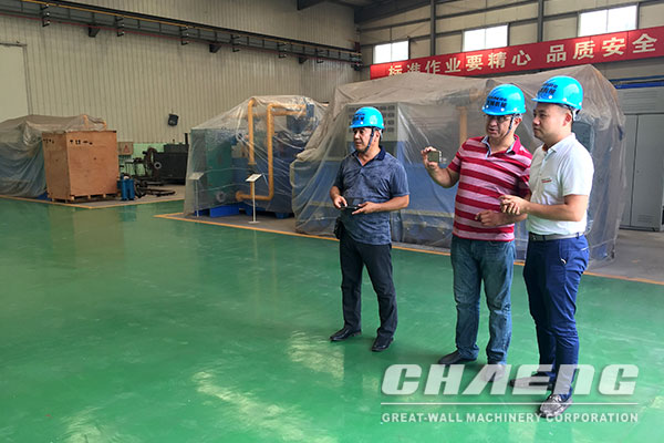 CHAENG usher in the international customers visit climax